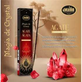 Incienso Ágata Magia de Cristal Aum Fragances con cajita de