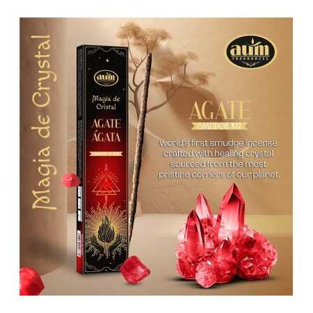 Incienso Ágata Magia de Cristal Aum Fragances con cajita de