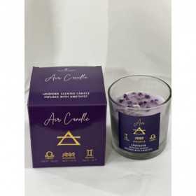 Vela de cristal de amatista