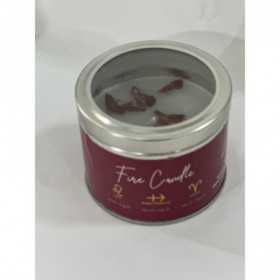Velas rosas con jaspe rojo